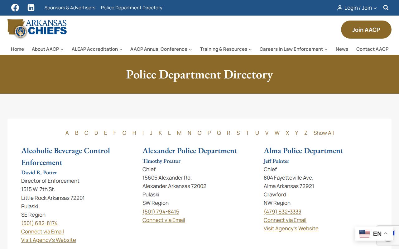 Quitman Police Department arrest-record contact listing for Cleburne County and cross-county cases